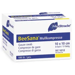 BEESANA® Mullkompressen 5 x 5 cm Niet-steriele